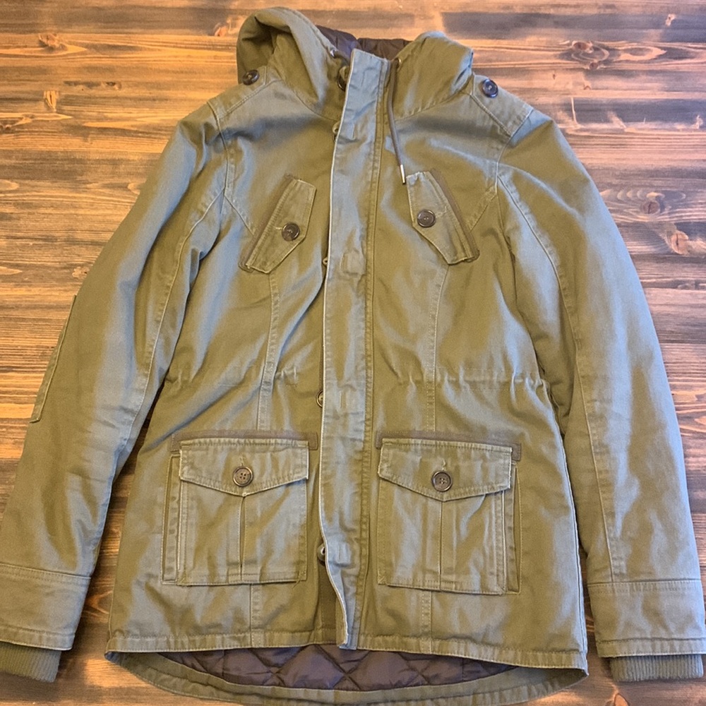 Green Canvas Coat